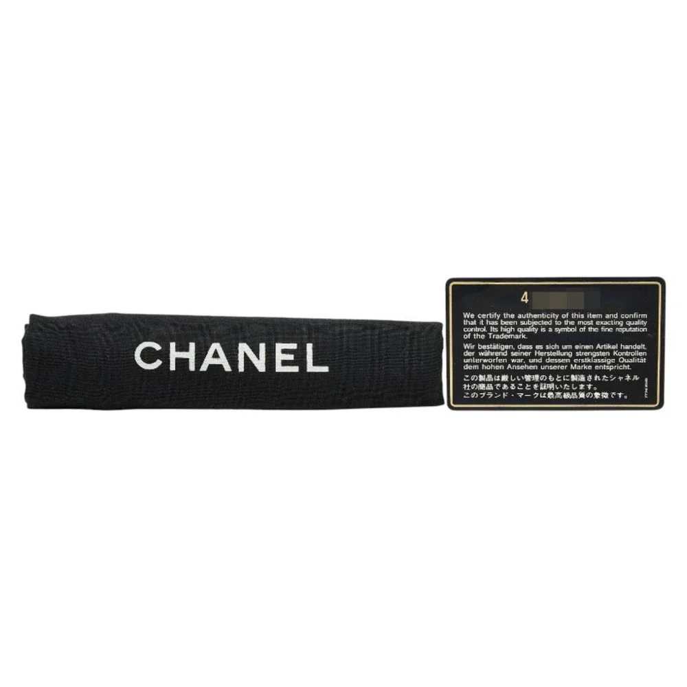 CHANEL Black Lambskin Leather Vanity Bag